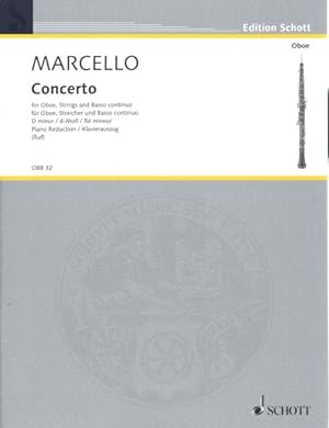 Seller image for Concerto D Minor / D-Moll / Re Mineur : For Oboe, Strings and Bass Continuo / Fur Oboe, Streicher und Basso Continuo for sale by GreatBookPrices