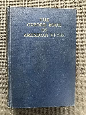 Seller image for The Oxford Book of American Verse for sale by Cragsmoor Books