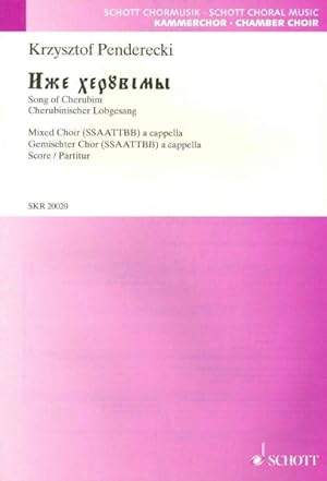 Bild des Verkufers fr Song of Cherubim 1987 : Ize Cheruvimi zum Verkauf von GreatBookPrices