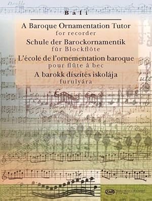 Bild des Verkufers fr Baroque Ornamentation Tutor for Recorder zum Verkauf von GreatBookPrices