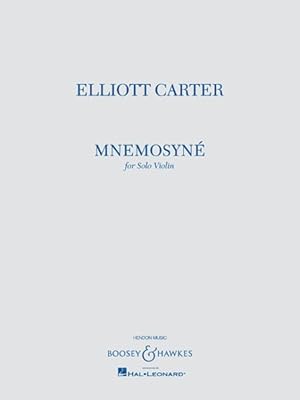 Seller image for Mnemosyne for Solo Violin : For Solo Violin for sale by GreatBookPrices