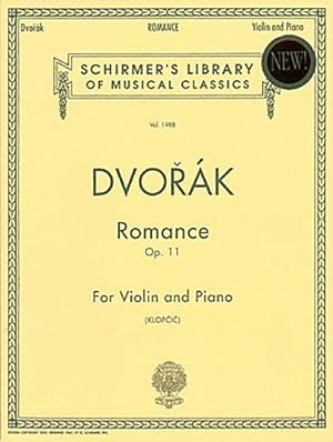Bild des Verkufers fr Romance, Op. 11 : Violin and Piano zum Verkauf von GreatBookPrices