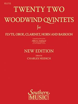 Seller image for 22 Woodwind Quintets : Woodwind Quintet for sale by GreatBookPrices