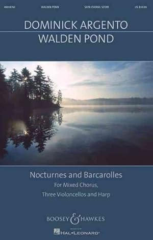 Seller image for Walden Pond : Nocturnes and Barcarolles For Mixed Chorus, Three Violoncellos, and Harp, Choral Score With Piano Reduction for sale by GreatBookPrices