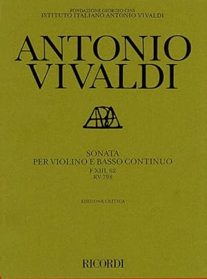 Immagine del venditore per Sonata per Violino e Basso Continuo : Critical Edition Score And Parts venduto da GreatBookPrices
