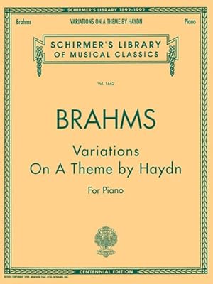 Immagine del venditore per Variations on a Theme by Haydn : Piano Solo venduto da GreatBookPrices