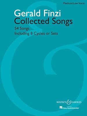 Imagen del vendedor de Gerald Finzi Collected Songs : 54 Songs Including 8 Cycles or Sets: Medium/Low Voice a la venta por GreatBookPrices