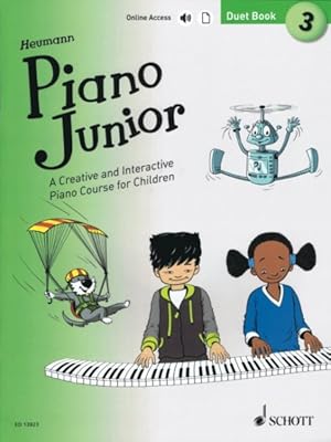 Seller image for Piano Junior Duet Book : A Creative and Interactive Piano Course for Children: Includes Downloadable Audio for sale by GreatBookPrices