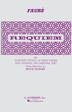 Image du vendeur pour Requiem : For Four-Part Chorus of Mixed Voices With Soprano and Baritone Soli mis en vente par GreatBookPrices