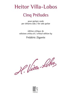 Image du vendeur pour Cinq Preludes : Pour Guitare Seule / Per Chitarra Sola / for Solo Guitar mis en vente par GreatBookPrices