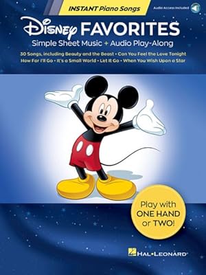 Immagine del venditore per Disney Favorites - Instant Piano Songs : Simple Sheet Music + Audio Play-along venduto da GreatBookPrices