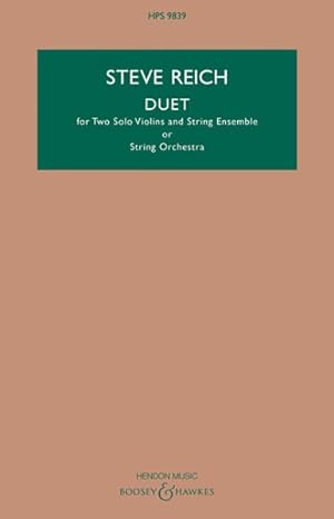 Imagen del vendedor de Duet : For Two Solo Violins and String Ensemble or String Orchestra a la venta por GreatBookPrices