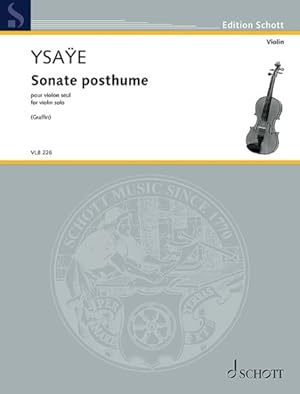Image du vendeur pour Sonate Posthume, Op. 27bix : For Violin Solo mis en vente par GreatBookPrices