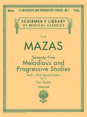 Imagen del vendedor de 75 Melodious And Progressive Studies, Op. 36 : Book 1 a la venta por GreatBookPrices