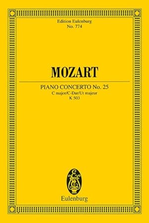 Imagen del vendedor de Piano Concerto No. 25 : C major/C-Dur/Ut majeur : K 503 a la venta por GreatBookPricesUK