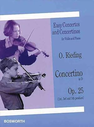 Imagen del vendedor de O. Rieding Concertino in D, Op. 25 : 1st, 3rd and 5th Position a la venta por GreatBookPrices