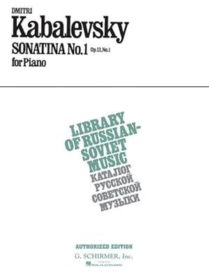 Image du vendeur pour Sonatina No. 1, Op. 13 : Piano Solo mis en vente par GreatBookPricesUK