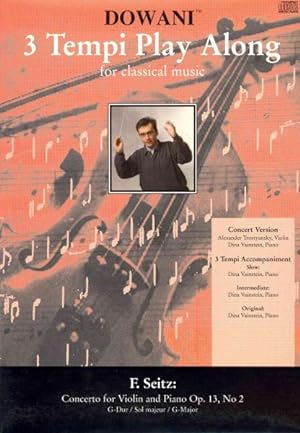 Bild des Verkufers fr Concerto for Violin and Piano Op.13, No 2 / G Major : 3 Tempi Play Along for Classical Music zum Verkauf von GreatBookPrices