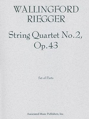 Immagine del venditore per String Quartet No. 2, Op. 43 : Set of Parts venduto da GreatBookPrices