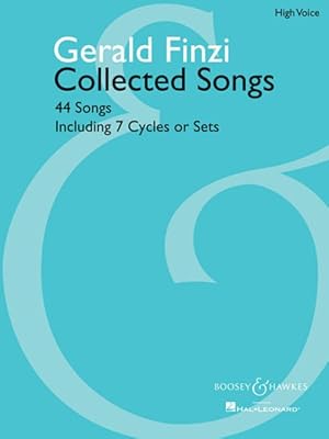 Imagen del vendedor de Gerald Finzi Collected Songs : High Voice: 44 Songs Including 7 Cycles or Sets a la venta por GreatBookPrices