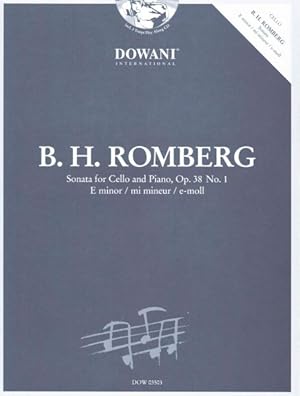 Bild des Verkufers fr Sonata for Cello and Piano in E Minor, Op. 38 No. 1 : E Minor \ Mi Mineur \e-moll zum Verkauf von GreatBookPrices