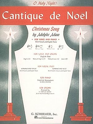 Seller image for Cantique De Noel / O Holy Night : Low Voice B-flat and Piano for sale by GreatBookPrices