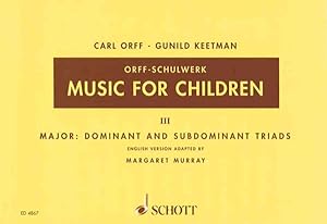 Imagen del vendedor de Music for Children : Major : Dominant and Subdominant Triads a la venta por GreatBookPricesUK