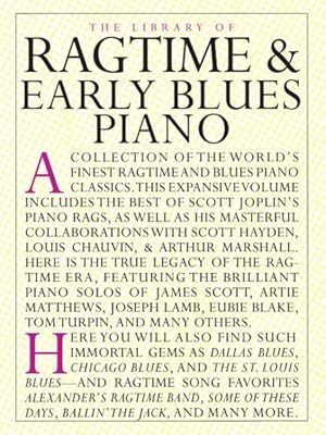 Imagen del vendedor de Library of Ragtime and Early Blues Piano a la venta por GreatBookPricesUK