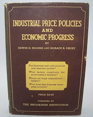 Seller image for Industrial Price Policies and Economic Progress for sale by Easy Chair Books