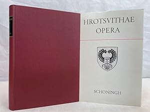 Bild des Verkufers fr Hrotsvithae Opera. Mit Einleitungen und Kommentar von H. Homeyer. zum Verkauf von Antiquariat Bler