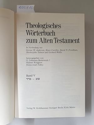 Bild des Verkufers fr Theologisches Wrterbuch zum Alten Testament : Band V : (gebundene Ausgabe) : zum Verkauf von Versand-Antiquariat Konrad von Agris e.K.