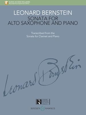 Seller image for Sonata for Alto Saxophone and Piano : Transcribed from the Sonata for Clarinet and Piano - Includes Downloadable Audio for sale by GreatBookPricesUK