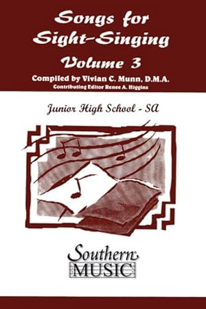 Seller image for Songs for Sight Singing : Junior High School Edition Ssa Book for sale by GreatBookPricesUK