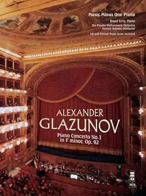 Imagen del vendedor de Glazunov Concerto No. 1 in F Minor, Op. 92 a la venta por GreatBookPrices