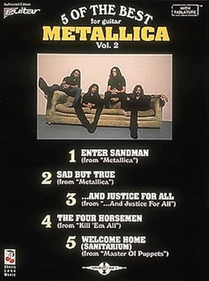 Bild des Verkufers fr Metallica - Five of the Best : Play-It-Like-It-Is Guitar zum Verkauf von GreatBookPrices