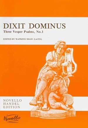 Imagen del vendedor de Dixit Dominus : Three Vesper Psalms, No. 1: Vocal Score (Latin Text) a la venta por GreatBookPrices