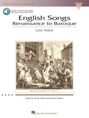 Imagen del vendedor de English Songs: Renaissance to Baroque : The Vocal Library a la venta por GreatBookPrices