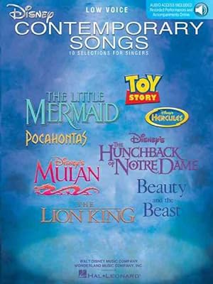Seller image for Disney Contemporary Songs for Low Voice for sale by GreatBookPricesUK