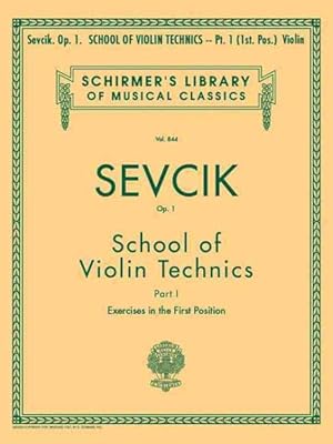 Imagen del vendedor de School of Violin Technics, Op. 1 - Book 1 : Violin Method Book 1, Exercises in First Position a la venta por GreatBookPricesUK