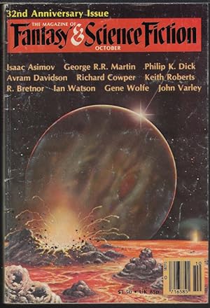 Immagine del venditore per The Magazine of FANTASY AND SCIENCE FICTION (F&SF): October, Oct. 1981 venduto da Books from the Crypt