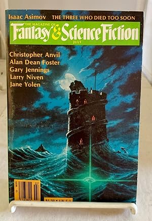 Image du vendeur pour Sule Skeery" by Jane Yolen; "The Last Rune," by Alan Dean Foster; and "The Lion in His Attic," by Larry Niven (Found in the Magazine of Fantasy and Science Fiction) July 1982; Volume 63, No. 1 mis en vente par S. Howlett-West Books (Member ABAA)