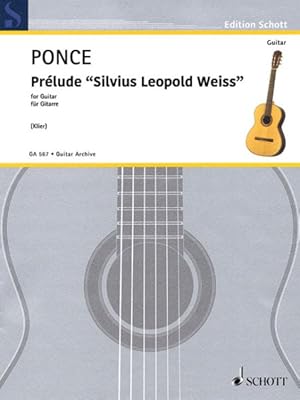 Imagen del vendedor de Prelude Silvius Leopold Weiss : Reconstructed by Johannes Klier Guitar a la venta por GreatBookPrices