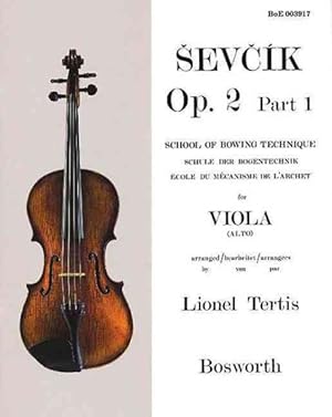 Seller image for Sevcik Opus 2, Part 1 for Viola Alto : School of Bowing Technique for sale by GreatBookPrices