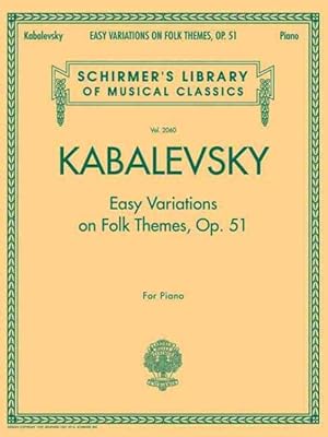 Seller image for Easy Variations on Folk Themes, Op. 51 for sale by GreatBookPrices