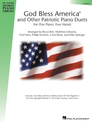 Bild des Verkufers fr God Bless America and Other Patriotic Piano Duets : For One Piano, Four Hands zum Verkauf von GreatBookPrices