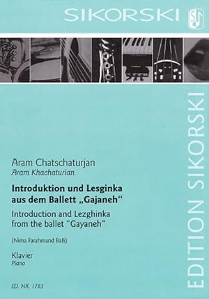 Image du vendeur pour Introduction and Lezhginka : From the Ballet Gayaneh Piano mis en vente par GreatBookPrices