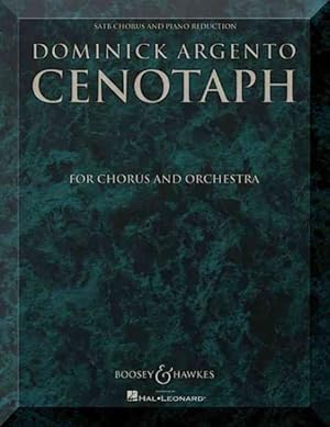 Seller image for Cenotaph : For Chorus and Orchestra Satb Chorus and Piano Reduction for sale by GreatBookPrices