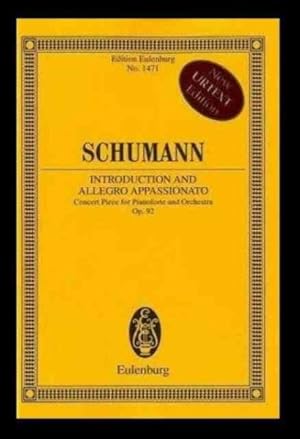 Seller image for Introduction and Allegro Appassionato : Concert Piece for Pianoforte and Orchestra, Op. 92: Urtext Edition for sale by GreatBookPrices