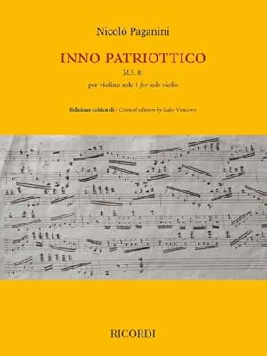 Immagine del venditore per Inno Patriottico : For Solo Violin venduto da GreatBookPrices