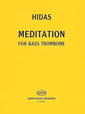 Bild des Verkufers fr Meditation for Bass Trombone Solo zum Verkauf von GreatBookPrices